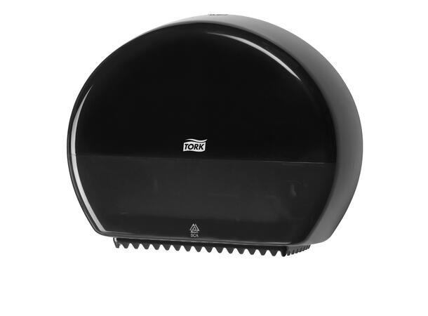 Dispenser TORK toalett mini jumbo T2sort passer til Tork T2 system 